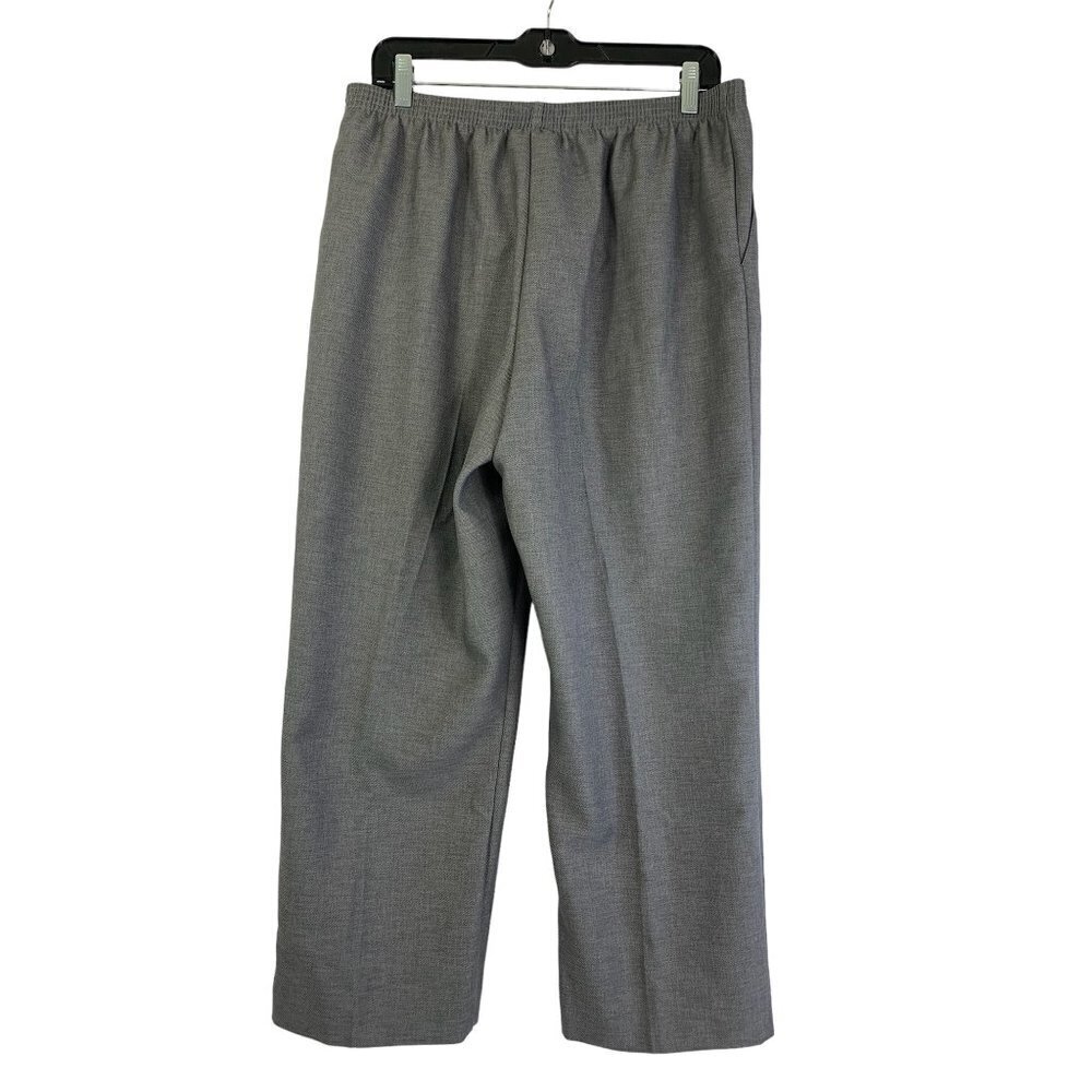 Alfred Dunner Women's Light Grey Casual Pants